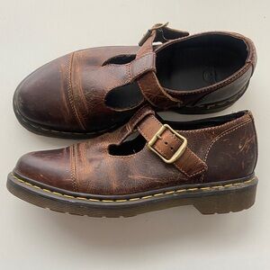 Vintage Dr. Martens Maryjane Original Sole brown leather